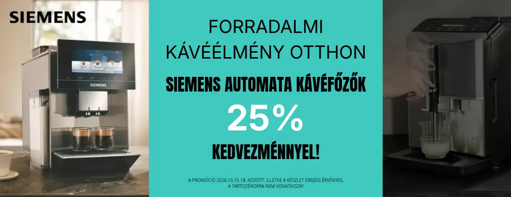 Siemens automata kávéfőző akció