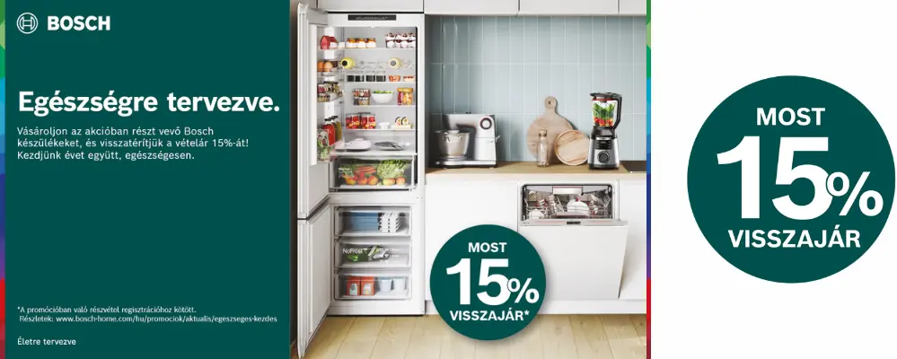 15% pénzvisszatérítés